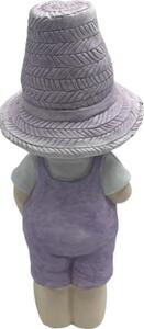 Figurină decorativă băiat Lafiora H 40 cm roz