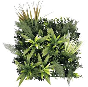 Panou decorativ plante artificiale Fire 38x38 cm