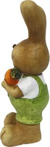 Figurină iepure Lafiora H 37 cm verde