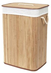 Compactor Coș pentru rufe murdare Bamboo dreptunghiular, natural