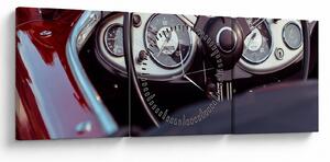 Tablou - Automobil (cu ceas) (90x30 cm)