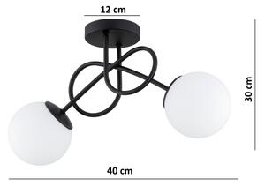 Brilagi - Plafonieră MILO 2xE27/60W/230V negru