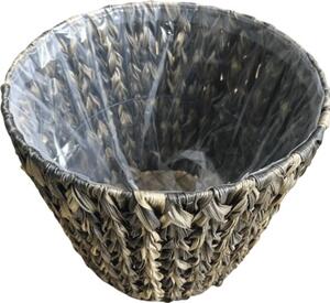 Coș plante Lafiora Ø 35 H 30 cm maro închis