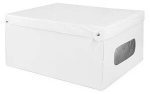 Compactor Cutie de depozitare pliabilă cu capac SMART, 50 x 40 x 25 cm, albă, S