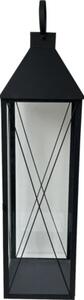 Felinar din metal Lafiora 23x77 cm negru