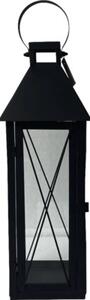 Felinar din metal Lafiora 12x35 cm negru