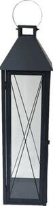 Felinar din metal Lafiora 17x60 cm negru