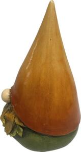 Figurină decorativă gnom Lafiora 20,5x19x31 cm portocaliu/verde