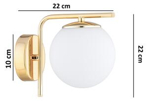 Brilagi - Lampă de perete MILO 1xE27/60W/230V aurie