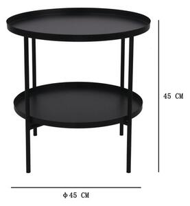 Masă plante Lafiora Lafiora Ø 45 cm H 45 cm negru