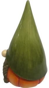 Figurină decorativă gnom Lafiora 20x19x30,5 cm portocaliu/verde