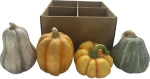 Set 4 decorațiuni dovleac Lafiora 12x12x14 cm