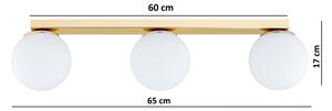 Brilagi - Corp de iluminat tip spot MILO 3xE27/60W/230V, auriu