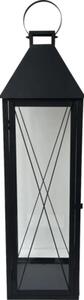 Felinar din metal Lafiora 23x77 cm negru