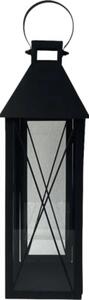 Felinar din metal Lafiora 12x35 cm negru