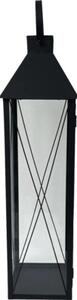 Felinar din metal Lafiora 17x60 cm negru