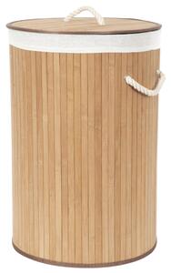 Compactor Coș pentru rufe murdare Bamboo rotund, natural