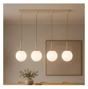 Brilagi - Lustră suspendată pe cablu MILO 4xE27/60W/230V bej/auriu