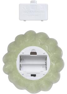 Lumânare dovleac cu LED Lafiora Ø 13,7 cm H 11,5 cm verde