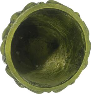 Mască ghiveci Lafiora Pepene ceramică Ø 20 cm H 25 cm verde