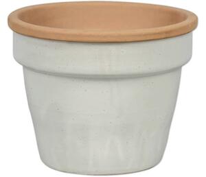 Ghiveci plante Lafiora teracotă Ø 27 cm H 22 cm alb gri