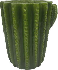 Mască ghiveci Lafiora Cactus ceramică Ø 18 cm H 25 cm verde