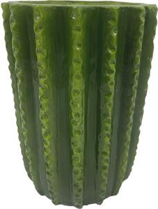 Mască ghiveci Lafiora Cactus ceramică Ø 18 cm H 25 cm verde