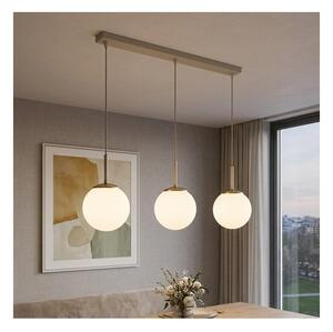 Brilagi - Lustră pe cablu MILO 3xE27/60W/230V bej/auriu