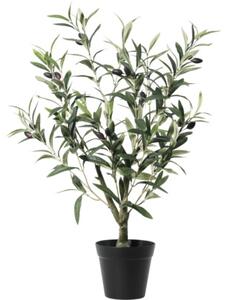 Copac artificial măslin Lafiora în ghiveci H 60 cm verde