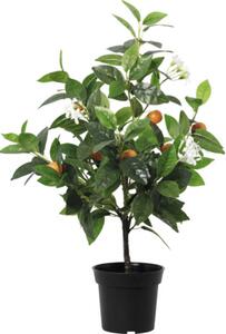 Copac artificial portocal Lafiora în ghiveci H 67 cm verde