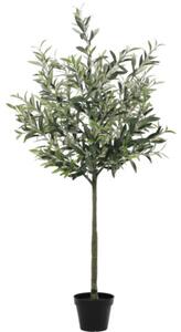 Copac artificial măslin Lafiora în ghiveci H 120 cm verde
