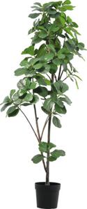 Copac artificial ficus cu frunze Lafiora în ghiveci H 180 cm verde