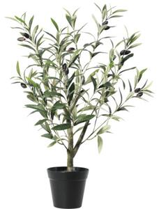 Copac artificial măslin Lafiora în ghiveci H 60 cm verde