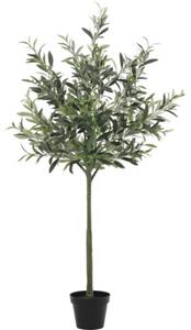 Copac artificial măslin Lafiora în ghiveci H 120 cm verde
