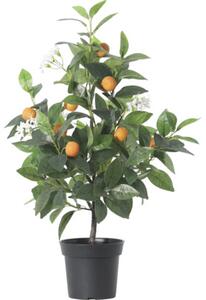 Copac artificial portocal Lafiora în ghiveci H 67 cm verde