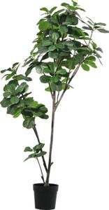 Copac artificial ficus cu frunze Lafiora în ghiveci H 180 cm verde