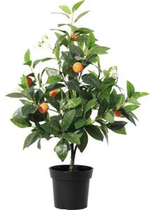 Copac artificial portocal Lafiora în ghiveci H 67 cm verde