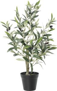 Copac artificial măslin Lafiora în ghiveci H 60 cm verde