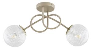 Brilagi - Lustră aplicată STELLA 2xE27/60W/230V bej/auriu