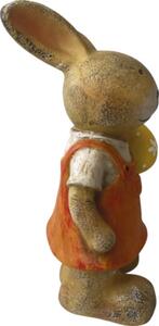 Figurină iepure cu ou Lafiora 49,5 cm maro/ galben