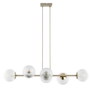 Brilagi - Lustru suspendat pe cablu STELLA 6xE27/60W/230V bej/auriu