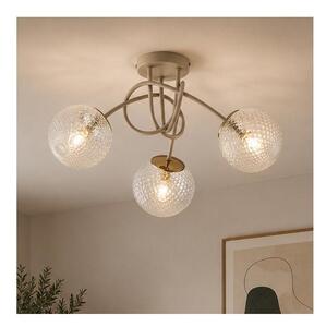 Brilagi - Lustră aplicată STELLA 3xE27/60W/230V bej/auriu