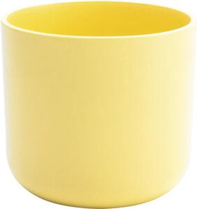 Mască ghiveci Alma Lafiora ceramică Ø 27 cm H 26 cm galben lămâie