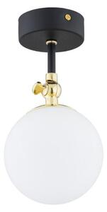 Argon 4003 - Plafonieră aplicată pentru baie LATINA 1xE14/7W/230V IP44 negru/alamă