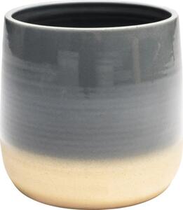 Mască ghiveci Lafiora Equivocal ceramică Ø 18 cm H 17 cm gri