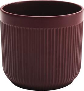 Ghiveci flori Lafiora Alma ceramică Ø 13,5 cm H 12.6 cm roșu bordo