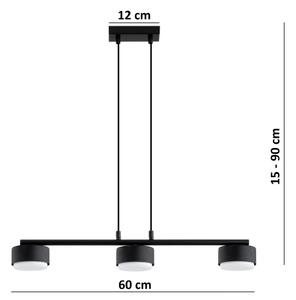 Brilagi - Lustră LED pe cablu MONO 3xGX53/30W/230V neagră