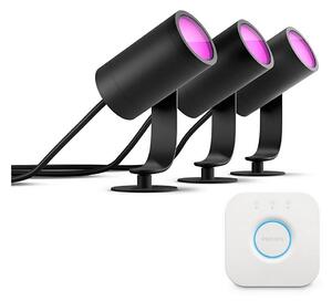 Philips - Set de 3 spoturi LED Hue LILY LED/8W/230V IP65 + Hue Bridge
