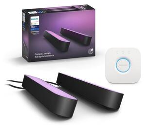 Philips - Set de 2 lămpi de masă LED RGB dimabile Hue PLAY WACA 6W/230V + Hue Bridge