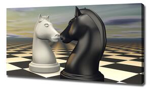 Tablou pe pânză canvas cai de șah